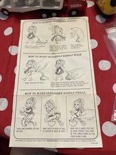 MATTEL KIDDLE: VINTAGE 1967 Skeddidle Kiddle Instruction Sheet and Booklet Rare