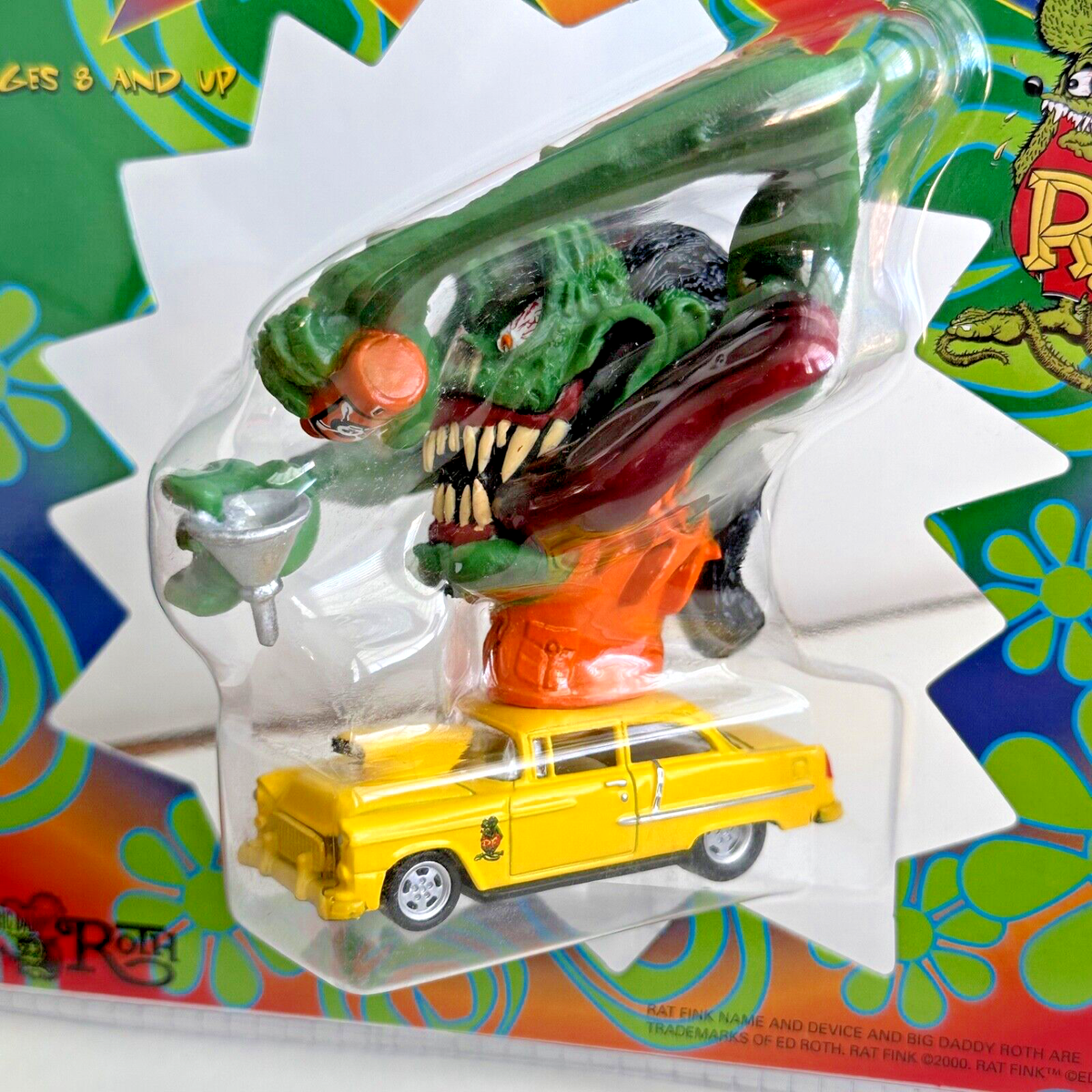 1/64 RACING CHAMPIONS Ed Roth RAT FINK '55 Chevy Monster