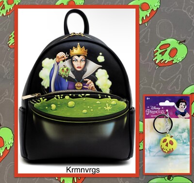 Disney Loungefly Snow White Poison Apple Mini Backpack ? Available Now! Exclusive Loungefly Disney Snow White And  main image 2