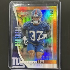 2019 Panini Absolute Rookie Orange Spectrum 11/75 Julian Love #176 Rookie RC