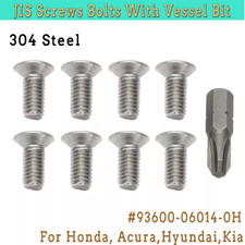 For Honda Acura Civic CR-V M6*14 Brake Rotor Disk JIS Screw Bolts W/ Vessel Bit