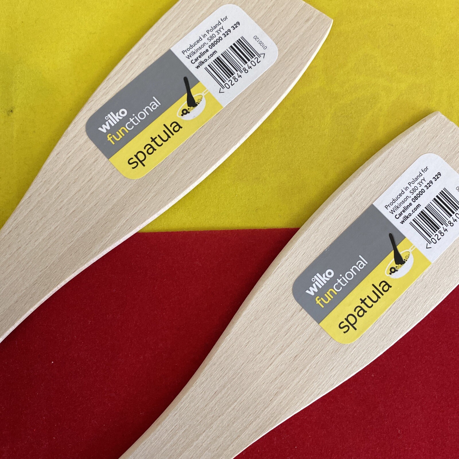 2 x Wilko Wooden Functional Spatula Kitchen Cooking Utensils eBay