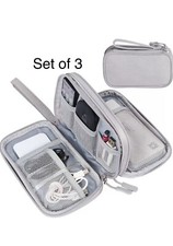 Set Of 3Travel Cable Bag Organizer Charger Storage Electronic Organizer USB Cord