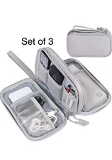 Set Of 3Travel Cable Bag Organizer Charger Storage Electronic Organizer USB Cord