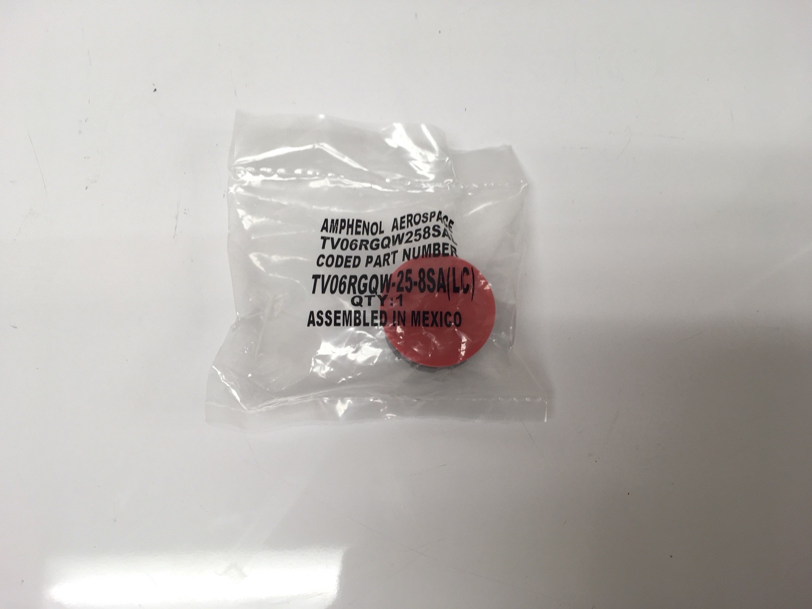 Amphenol TV06RGQW258SA MilSpec Quadrax Connector 8Pos for sale