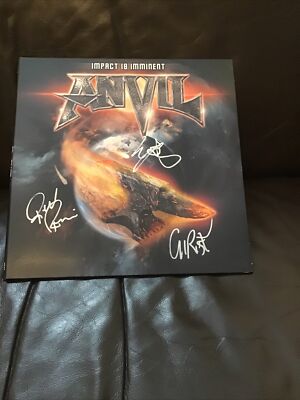 vinyl records- Anvil- Impact Is Imminent - New , Limited Edition Red , signed