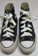 Converse All Star Chuck Taylor Classic High Top Sneakers Black Youth Sz 13 Shoes