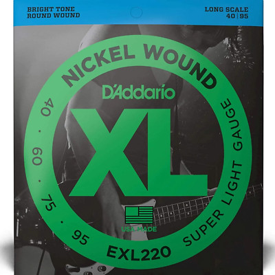 D'Addario EXL220 XL Bassgitarrensaiten Super Light 40-95