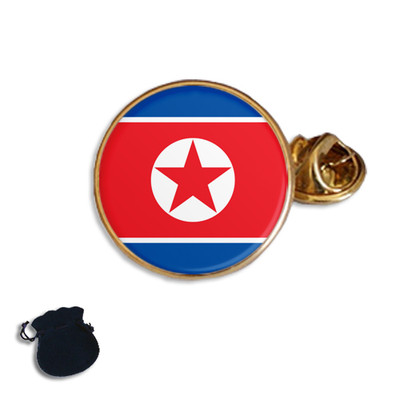 NORDKOREA FLAGGE EMAILLE ANSTECKNADEL ABZEICHEN GESCHENK