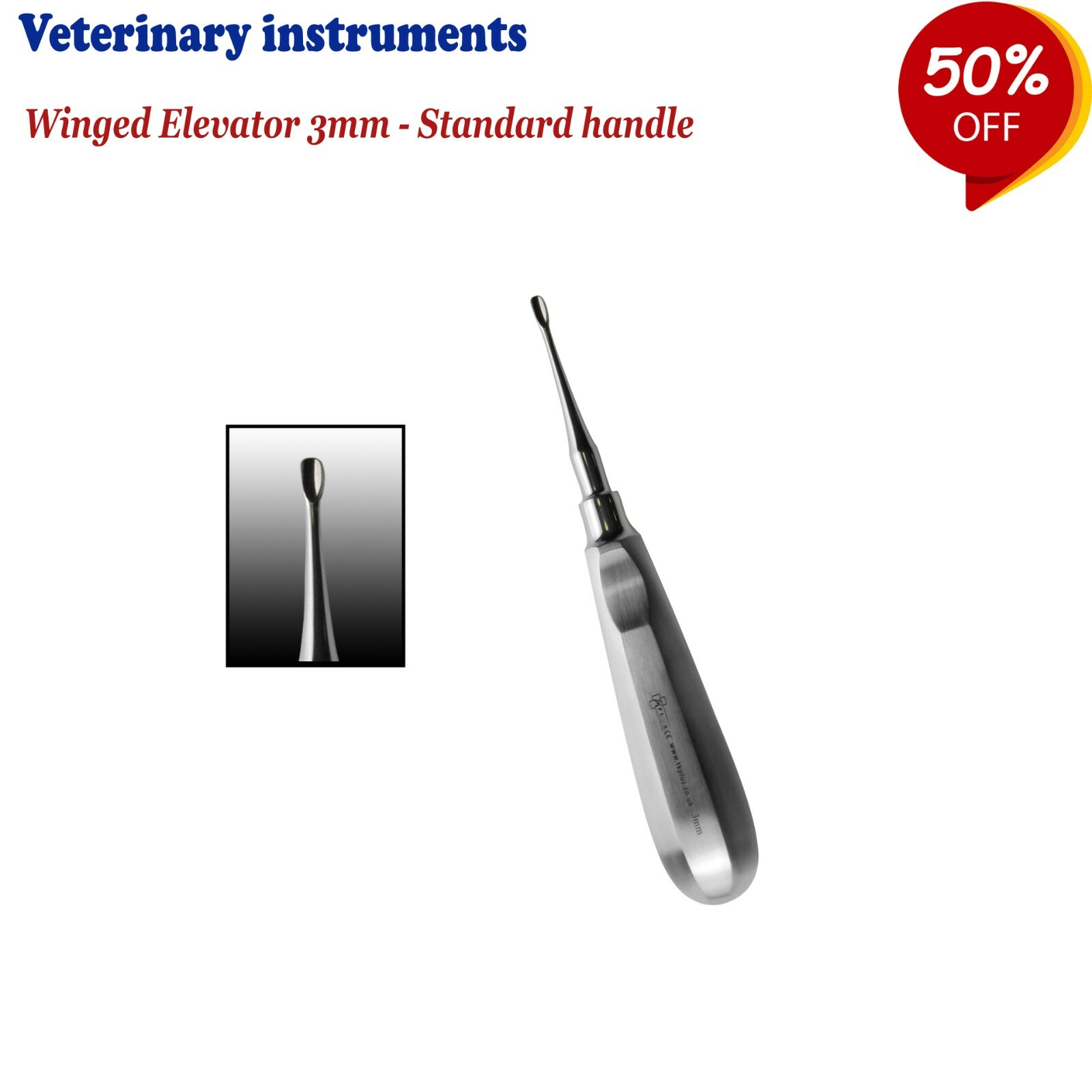 Veterinary Root Extracting Winged Elevators Standard handle Vets Oral