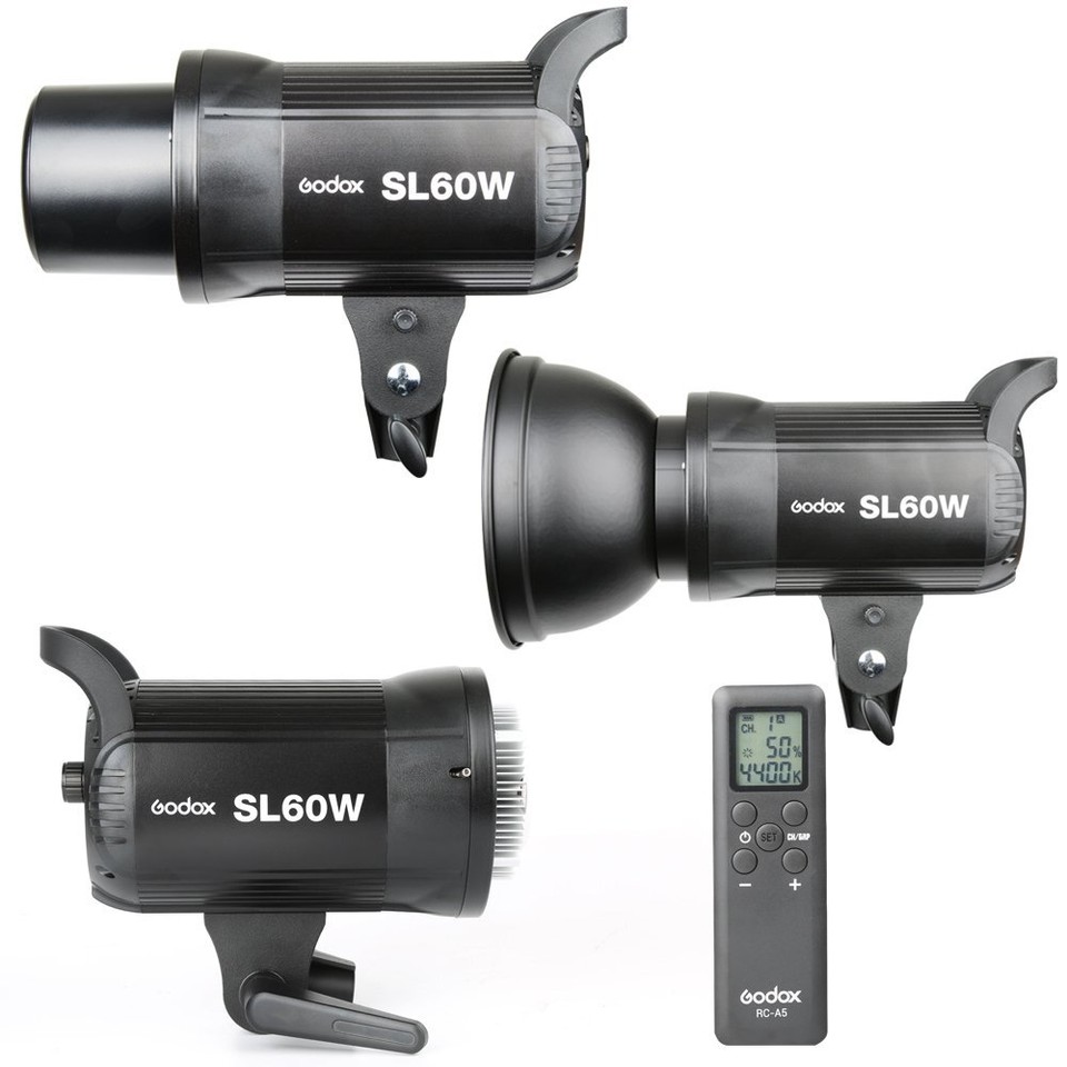 Softbox 95cm Bowens Kit Luce LED Godox SL-60W 5600K Con Softbox - Foto 5