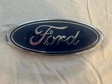 Ford Truck OEM Blue Oval Front Grill Emblem - 8" Long - Part Number M-19520-B