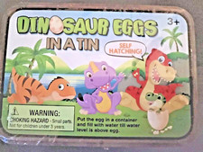 Dinosaur Hatch Grow Eggs In A Tin Self Hatching Growing Dino Toy Figure T7