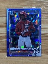 Jeremy De La Rosa 2021 Bowman Chrome Sapphire 1st Bowman #BCP-25