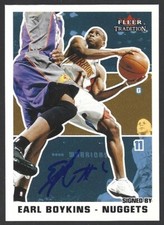 Earl Boykins IP autograph signed 2003-04 Fleer Tradition Basketball #145 card