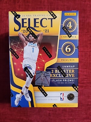 2020-21 Panini Select NBA Basketball Blaster Box Factory Sealed