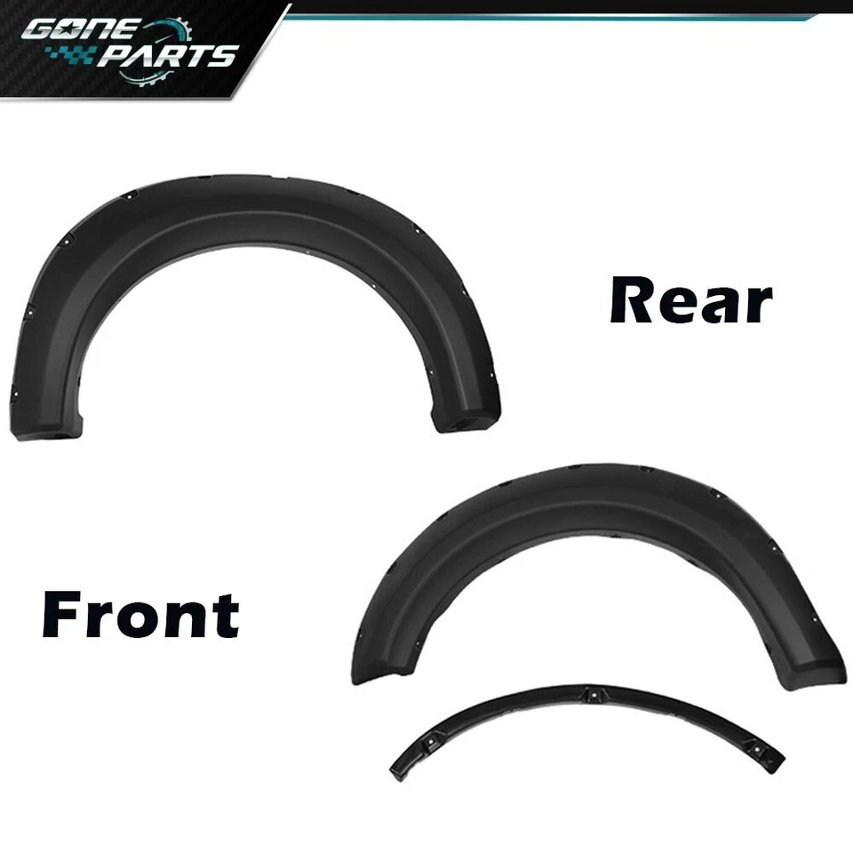Fit For 09-14 Ford F150 Styleside Pocket Rivet Bolt-on Style Fender Flares Foto 4 de 4
