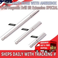 3 Pack Magnetic Extension Socket Drill Bit Holder 1/4" Hex Power Tools