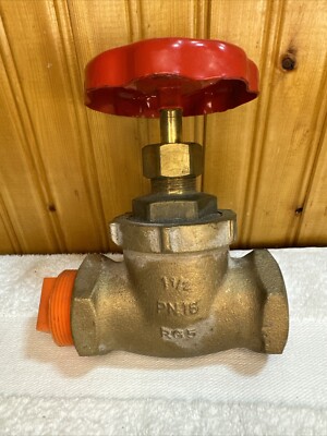 Gate Valve,Brass,1-1/2 In,Brass NPT,