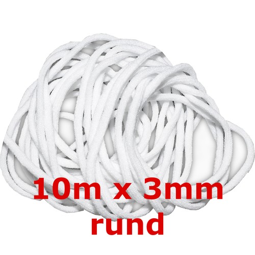 Gummiband Gummilitze 10m x 2,2mm – 10mm kochfest elastisch DIY Maske Öko Tex - Bild 4 von 20