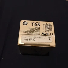 Allen Bradley 195-FA40 Add On Contact Block Series A Rockwell Automation 195FA40