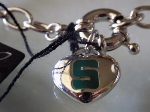 Authentic Licensed Annaleece MSU Michigan State Spartans Charm Bracelet - Picture 6 of 7