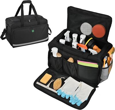 Jaffzora Extra Large Car Detailing Bag, Cleaning Caddy for XL(21.3