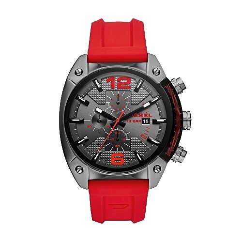 Diesel Overflow DZ4298 Men Silver Stainless Steel Chronograph 
