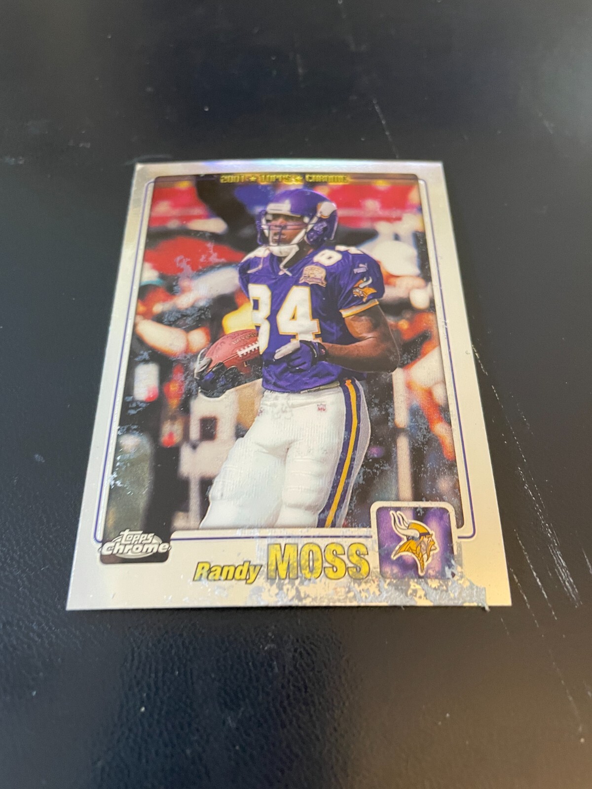 2001 Topps Chrome #1 Randy Moss - Minnesota Vikings - HOF - Fair
