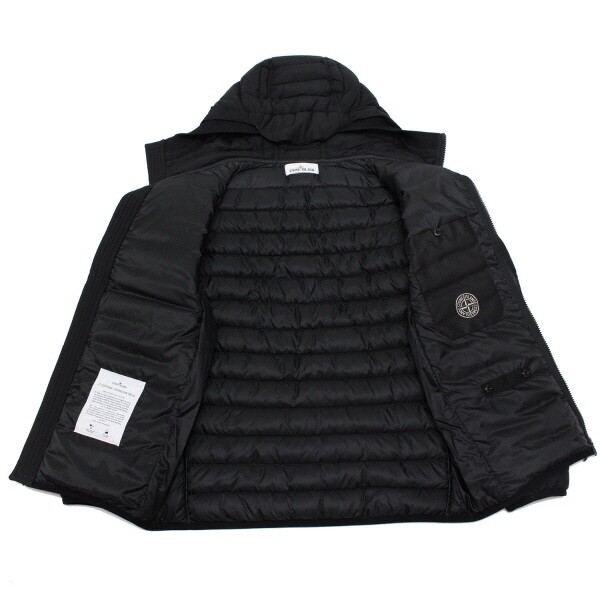 Stone Island O-Cotton R Nylon 42725 Down Jacket - Black for Stone Island O-Cotton R Nylon 42725 Down Jacket - Black for