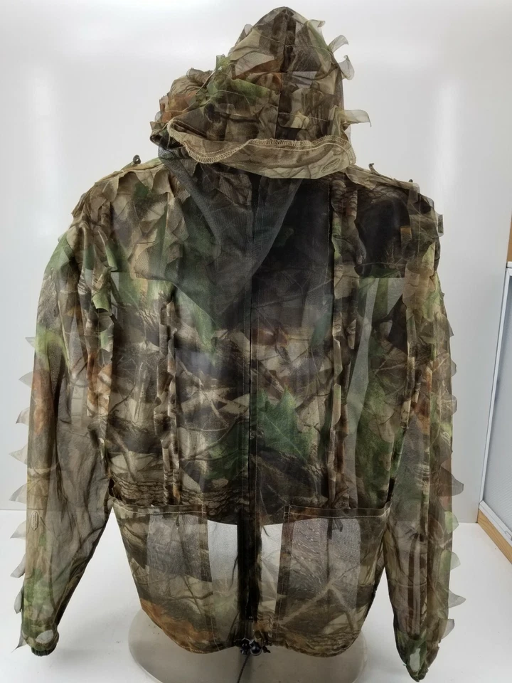 Red Head Camouflage RealTree Xtra Hunting Jacket Hoodie w/ 3D Leaves Mens 2X/3X - Image 4 of 4