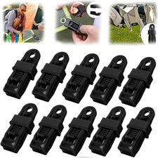 10PCS Adjustable Heavy Duty Lock Grip for Tarp & Shade Cloth Plastic Clips US