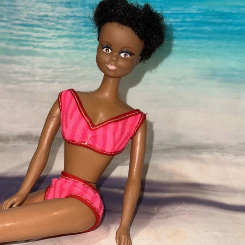 Vintage Maddie mod African-American Black Barbie clone doll w Rooted Eyelashes💋