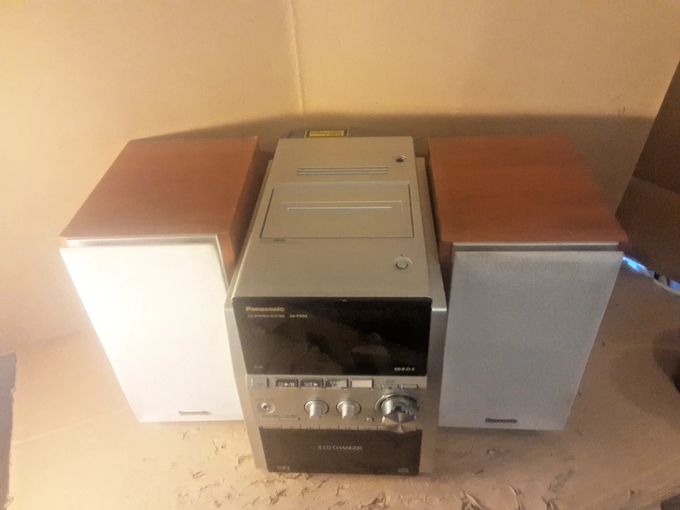 Panasonic SA-PM53 Cd Stereo System 5 Cd CHANGER / Tape- Am/Fm Rds Radio Mp3 - Image 4 of 4