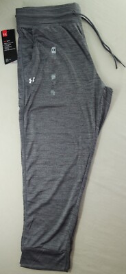 Under Armour Women's Tech Capris 3/4 Pants Small Gray Athletic Gym New MSRP$40