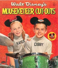 VINTGE UNCUT 1957 MOUSEKETEER CUB KAREN PAPER DOLL LASR REPRODUCTIN NO1 FREE SH 