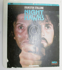 Night Hawks Sylvester Stallone Lindsay Wagner CED VideoDisc VTG great wall art