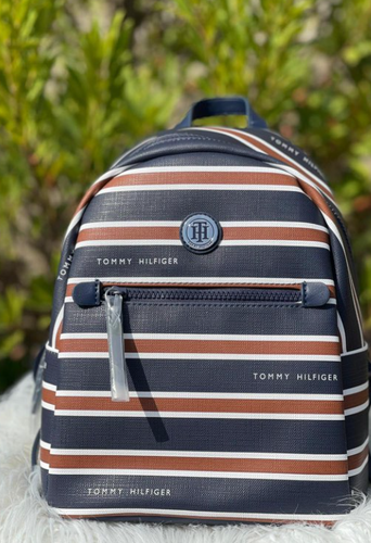 TOMMY HILFIGER FAUX LEATHER BACKPACK | eBay