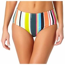 Anne Cole Women's 20MB34326 Multicolor Striped Mid Rise Bikini Bottom Size XS