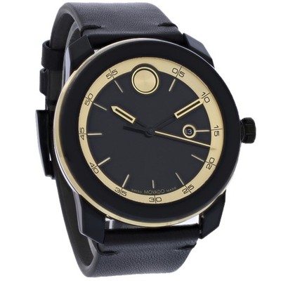 Movado Bold Men's TR90 Black PVD Quartz Watch 3601130