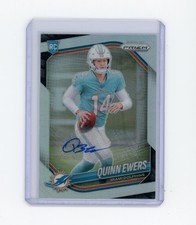 2025 Panini Prizm Quinn Ewers #307 Silver Prizm Rookie Auto Dolphins