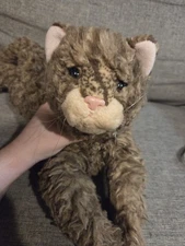 Russ Berrie Realistic Brown Cat Plush Stuffed Animal Toy Sierra Vintage Kitty