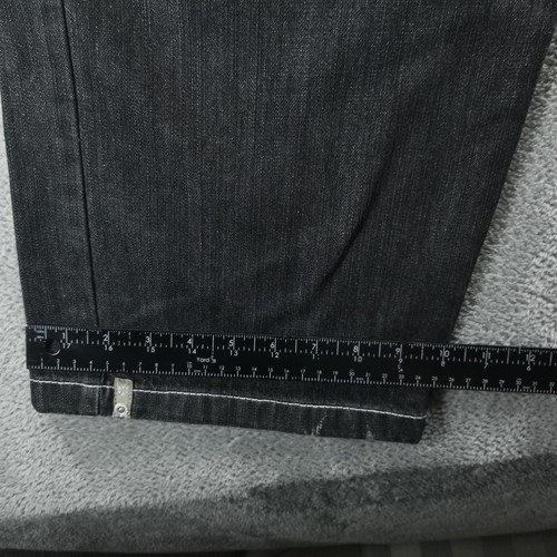 Southpole Jeans Mens 34x34 Black Relaxed Cyber Skate Cross Goth Punk Edgy - Picture 8 of 12