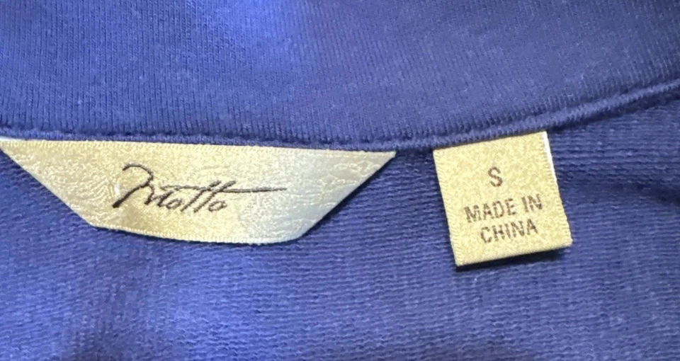 Blazer de manga corta pequeño de mezcla de algodón Motto Foto 2 de 4