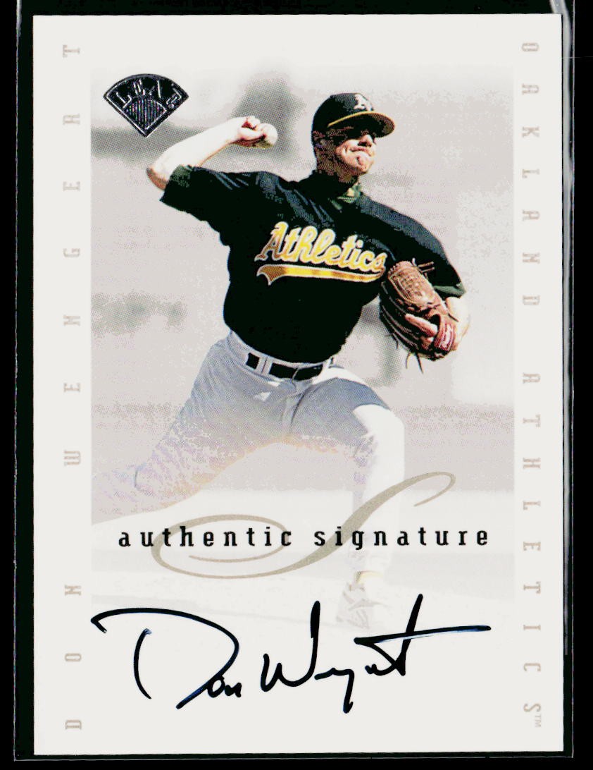 1996 Leaf Signature Series Extended Auto Don Wengert #NNO Oakland Athletics
