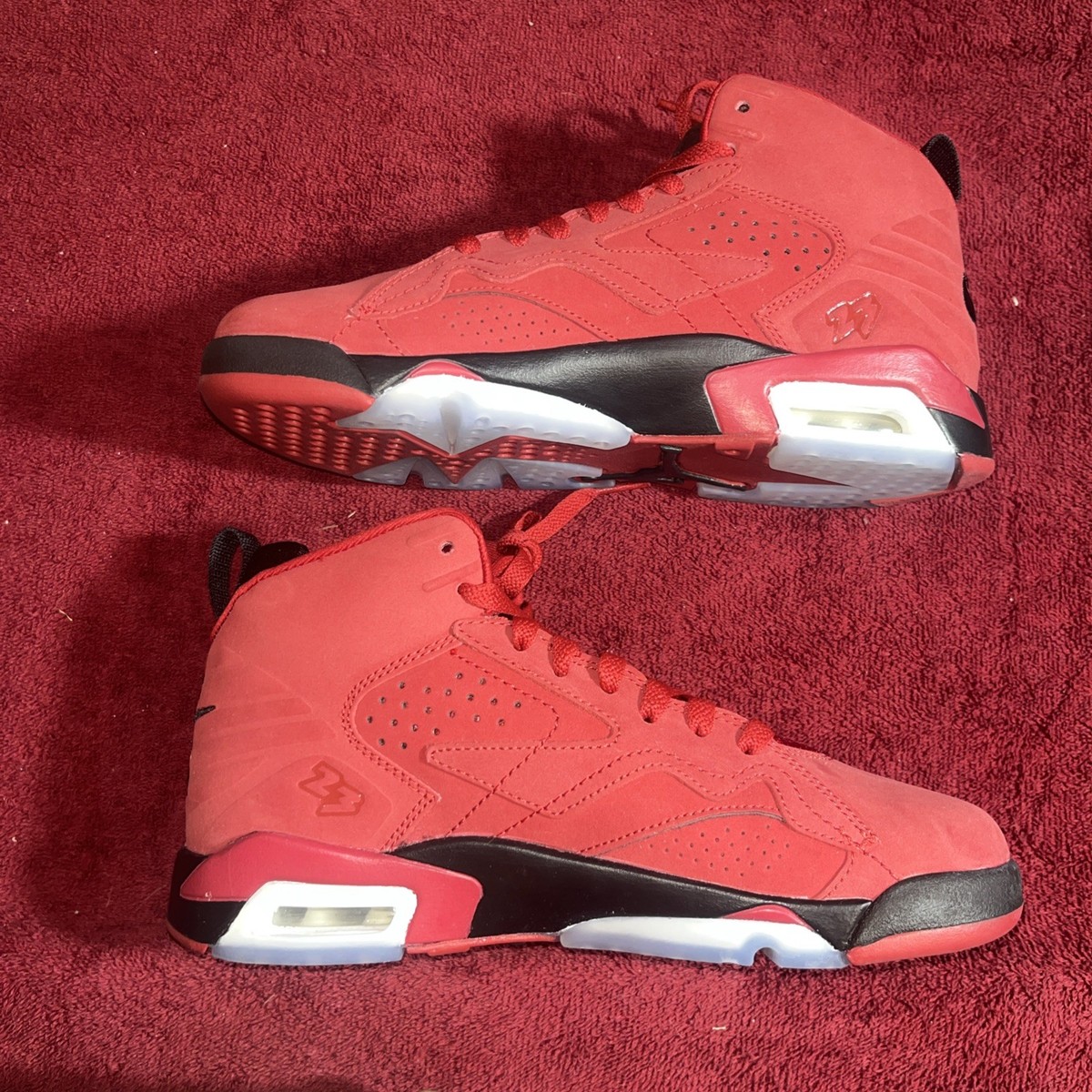 Nike Air Jordan 6 Retro GS Infrared Sneakers Size 5.5Y Red & Black