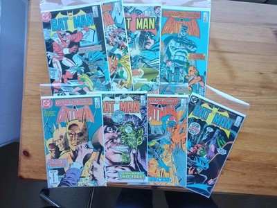 Lot of 8 Batman Comics 1985/86. Batman 384,388,397,398.Detective 551,555,563,564
