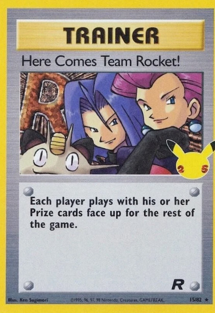 Here Comes Team Rocket! 15/82 Team Rocket Holo - Near Mint