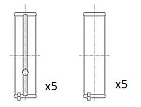 Coussinet de vilebrequin FAI AutoParts BM1038-STD, qualité premium pour moteur Suzuki