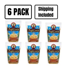 Organic Yellow Popcorn  Pack of 6  2 lb  Non-GMO  Shipping Included  Grain